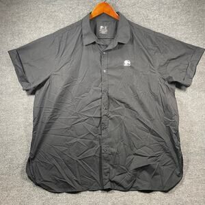 Taco Bell Shirt Men's 2X Black Button Up Short Sleeve Employee Workwear